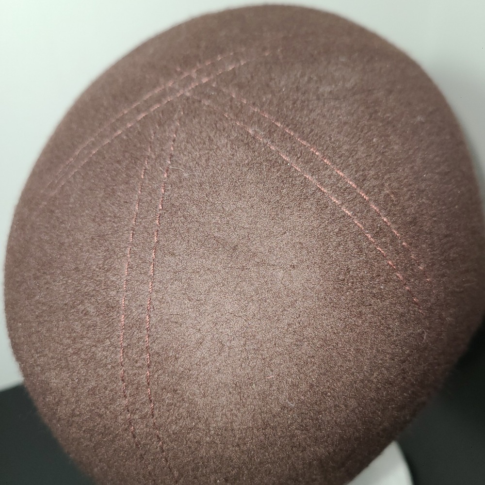 Brown‎ Chocolate Suede Like Fitted Hat Cap Size S/M NWOT - Picture 7 of 8